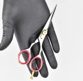 J003 4k Shears 6.5 Inch Precision Hair Cutting - Razor Sharp Scissors For Men Women And Kids
