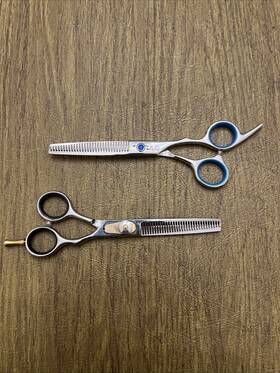 A2z Scilab 686797867998 Set Of 2 Hair Thinning Scissors Texturing Teeth Shears Salon Razor Edge Scissor