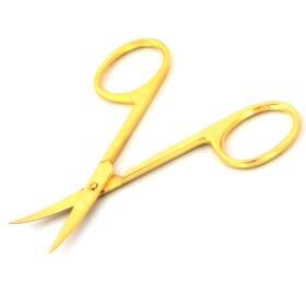 Aaprotools Cuticl-001 Nail Cutter Scissors Multi-purpose Sharp Curved Blade Gold