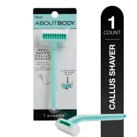 Nc65008 About Face Kai Body Heel Saver Stainless Steel Callus Shaver For Women Includes 1