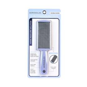 Aerosoles Pl0316as 2-in-1 Pedicure File With Stainless Steel Foot Rasp And Buffer