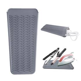 Aft90 787446963198 Heat Resistant Silicone Mat Pouch Hair Styling Tools For Curling Irons Flat