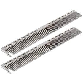 Agatige Agatige3d4qbm0ary-12 2pcs Stainless Steel Hair Cutting Comb Professional Barber For Sty
