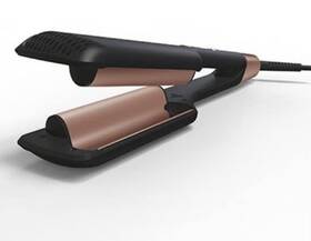 Aiko Pro Eps870 Double Barrel Ceramic Hair Waver Beach Wave Egg Roll Curling Iron 2 Embedde
