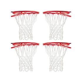 Alalal Net-3-4 4 Pcs White Premium Quality Professional Basketball Net Replacement Bo