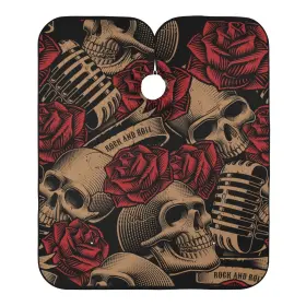 G273534343p566c602s1213 Alaza Vintage Skulls Music Roses Barber Cape For Men Women Waterproof Haircu