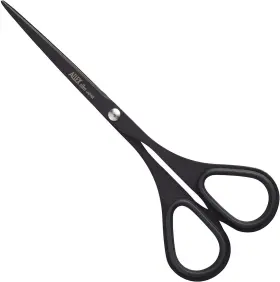Allex 977530111642 Small Black Scissors For Office 5.5 Inch Non-stick All Purpose Slim And Thin Low Allex 977530111642 Small Black Scissors For Office 5.5 Inch Non-stick All Purpose Slim And Thin Low