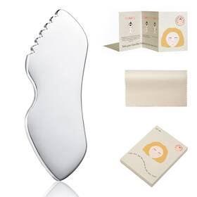 Aloyguz Aloyguzgs-01 Stainless Steel Gua Sha Facial Tools Metal Detail Stone Body Lymphati