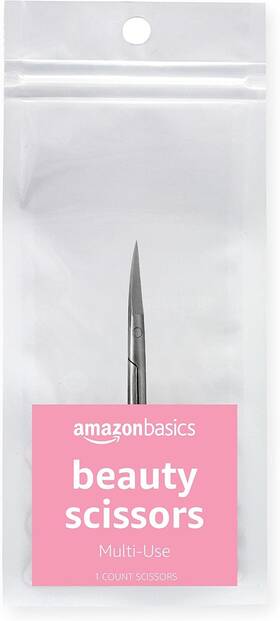 Amazon Basics 195515029407 Beauty Scissors Stainless Steel Silver