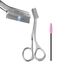 Afz24091101 Amsally Eyebrow Grooming Scissors Stainless Steel With Comb For Wom