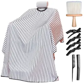 Angelworld 791533119955 Professional Barber Cape With Adjustable Metal Clip Hair Cutting Haircut