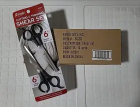5020 Annie Lot Of 6 - Brand New 1/2 Inch Cutting And Thinning Shear Set