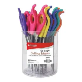 Annie 705372050560 Hair Shears 6.5 Inch 24ct Asst Color#5056 Jar