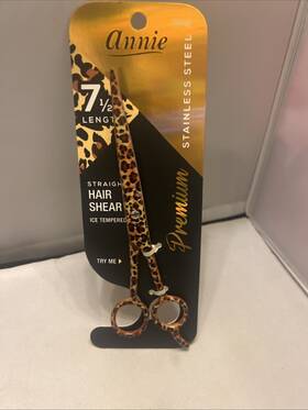 Annie 705372052373 7.5 Inch Straight Hair Shears Stainless Steel