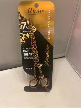 Annie 705372052373 7.5 Inch Straight Hair Shears Stainless Steel