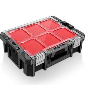 Anyyion Gjc-505a Tool Box Organizer 6 Movable Small Trays Transparent Cover Plate Sma