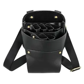 Aolaso 645312805686 Scissors Bag Soft Leather Salon Barber Shears Holster With Waist Belt