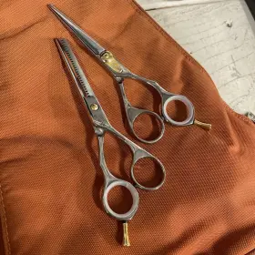 8437 Arius Eikert Used Hair Cutting Shears. Aries Pair Of 2. Nice Condition
