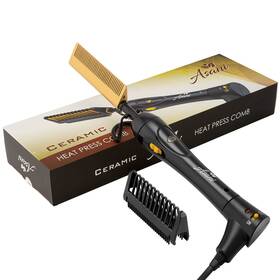 Asani A6c1f Hair Straightener Electric Hot Comb For Wigs And Natural - Ceramic