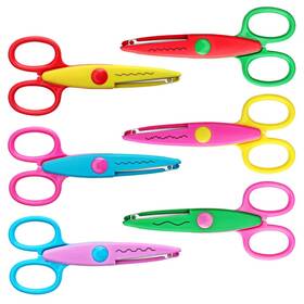Asdirne 194109821205 Craft Scissors Decorative Edge Abs Resin Scrapbook With 6 Pattern