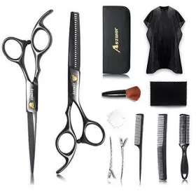 Aszwor 713929880171 12 Pcs Hair Cutting Scissors Kits Hairdressing Set Professio Aszwor 713929880171 12 Pcs Hair Cutting Scissors Kits Hairdressing Set Professio