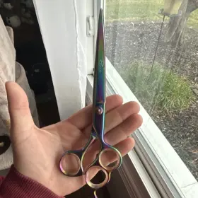 Ps60 Aussie Dog Visible On One Shear Lot Of 8 Salon Scissors And Shears Adjustable Tension Knob