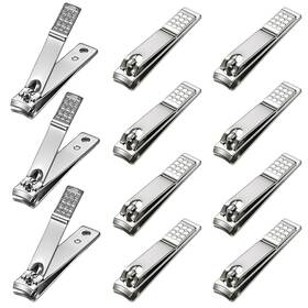 Averzella 20-zjd-silver-zhi 20 Pcs Stainless Steel Nail Clippers Toenail Bulk For Men Women Nai
