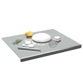Awagas Boards-13 Large Stainless Steel Cutting Board With Lip Heavy Duty 304 Plate Ch