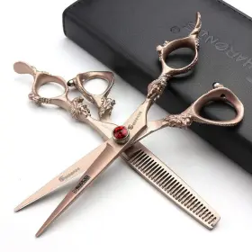 440c Axemoore 750958247353 Hair Scissors 6/7/8/9-inch High Hardness For Hairdressers Haircuts Cutti