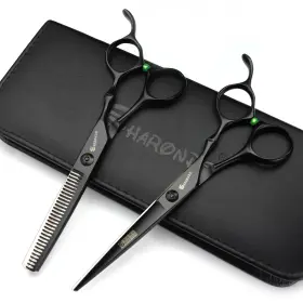 Axemoore Fê Te Professional Hair-dressing Scissors And Hair Thinning Scissor Shears Set - Bl