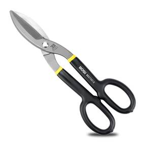 B Bosi Tools Bs273212 Tin Snips 12 Inch Flat Blade Metal Cutters Straight Shears Heavy Duty Drop Fo