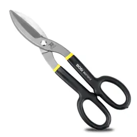 Bs273212 B Bosi Tools Tin Snips 12 Inch Flat Blade Metal Cutters Straight Shears Heavy Duty Drop Fo