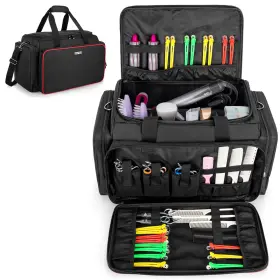 Bs00801 Bafaso Large Capacity Hairdresser Bag With Adjustable Dividers Travel Barber Ca