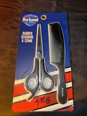 Barbasol 805106843533 Barber Scissors And Comb/ 2 Pieces-set/ 7 Inch In New