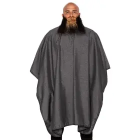 Bsc01-gry Barber Strong The Cape Haircut Cover For Men Hair Repelling And Stati