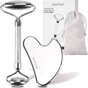 Bealihelp B0cqr8963h Face Roller And Gua Sha Stainless Steel Facial Guasha Tool For Fa