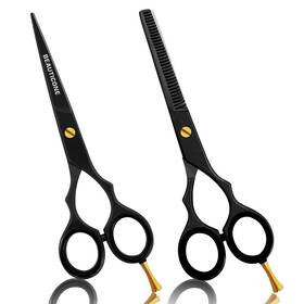 Beauticone 065016995240 Hair Cutting And Thinning Scissors Set Professional Barber Shears For Haircut