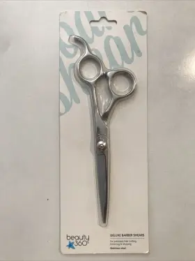 Beauty 360 050428350737 New Deluxe 6 1/2 Inches Stainless Steel Barber Shears Beauty 360 050428350737 New Deluxe 6 1/2 Inches Stainless Steel Barber Shears