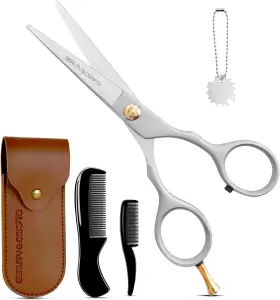 Bcj2 Beauty & Crafts And Craft 5.5 Inch Japanese Beard Mustache Scissors With Comb