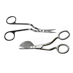 Belle Draft Sc-6ap 6 Inch Stainless Steel Applique Duckbill Scissors Blade With Offset Handle And