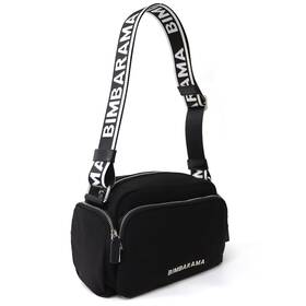 Bimbarama X1-m-fixed-b Crossbody Bag For Women Medium Nylon Shoulder Handbag With Adjustable Strap C