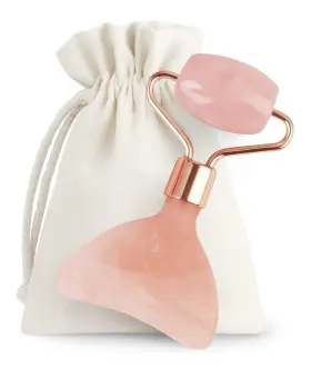 Boho Aromatic 715786345008 This Hippie Girl Gua Sha Glow Roller Massage Tool Rose Pink
