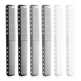 Bohuiz 642637 2 Rvi2d5czq 6pcs Barber Comb Set 7 Inch Carbon Fine Cutting Anti Static Profession