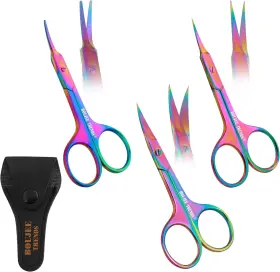 Boujee Trends 765066389659 Nail Scissors Toenail Eyebrow Mustache Facial Nose Ear Hair Grooming
