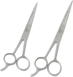Br-02-6-5-7-5  2 Pcs Professional Barber Hair Dressing Scissors 6.5 Inch 7.5 Cutting Scisso