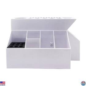 Brand Generic B0dmndwc1y Barber Scissors Organizer Stand - Hairdressing Tools Storage Box White
