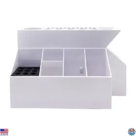 B0dmndwc1y Brand Generic Barber Scissors Organizer Stand - Hairdressing Tools Storage Box White