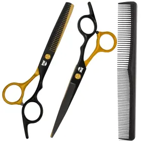 Fc-110 Branded 445024487483 2pc Hair Cutting Scissors Professional Shears 6.5 Inch Salon Haircut Stainless Steel