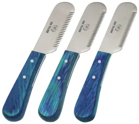 Brutul Fight 783325718514 Bee Grooming Coat Trimmer And Stripper Tool Set Of 3 - Stainless Steel Blade