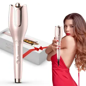 Bujiyi 749877823359 Automatic Hair Curler Curling Iron 1 Inch Large Rotating Barrel 4 Temperatu